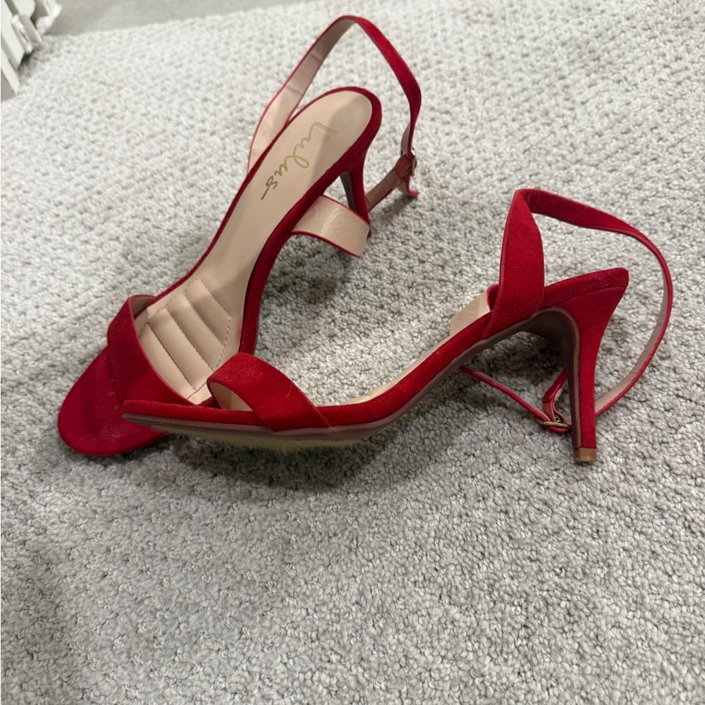 Vince Camuto Red Strappy Heels